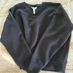 SPANX Women's Black Crewneck Sweatshirt